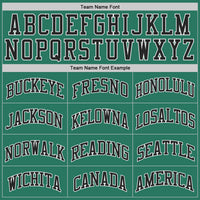 Custom Basketball Jersey - Kelly Green Black-White Authentic Throwback