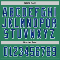 Custom Hockey Jersey - Kelly Green Royal-White