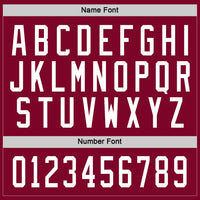 Custom Hockey Jersey - Maroon White