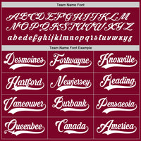 Custom Hockey Jersey - Maroon White