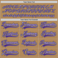 Custom Hockey Jersey - Old Gold Purple-Black