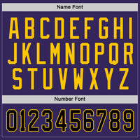 Custom Hockey Jersey - Purple Black-Gold