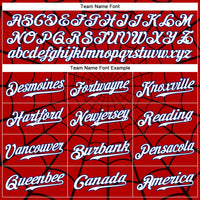 Custom Baseball Jersey - Red White-Royal 3D Pattern Design Spider Web Authentic