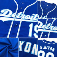 Custom Baseball Jersey - Royal Orange-White Authentic