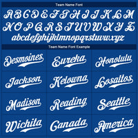 Custom Baseball Jersey - Royal White Authentic