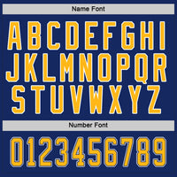 Custom Hockey Jersey - Royal Gold-White