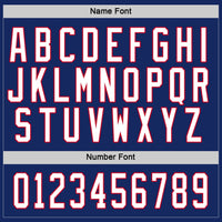 Custom Hockey Jersey - Royal White-Red