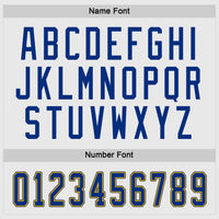 Custom Hockey Jersey - White Royal-Gold