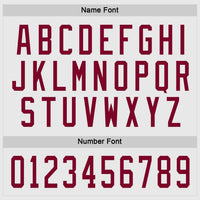 Custom Hockey Jersey - White Maroon